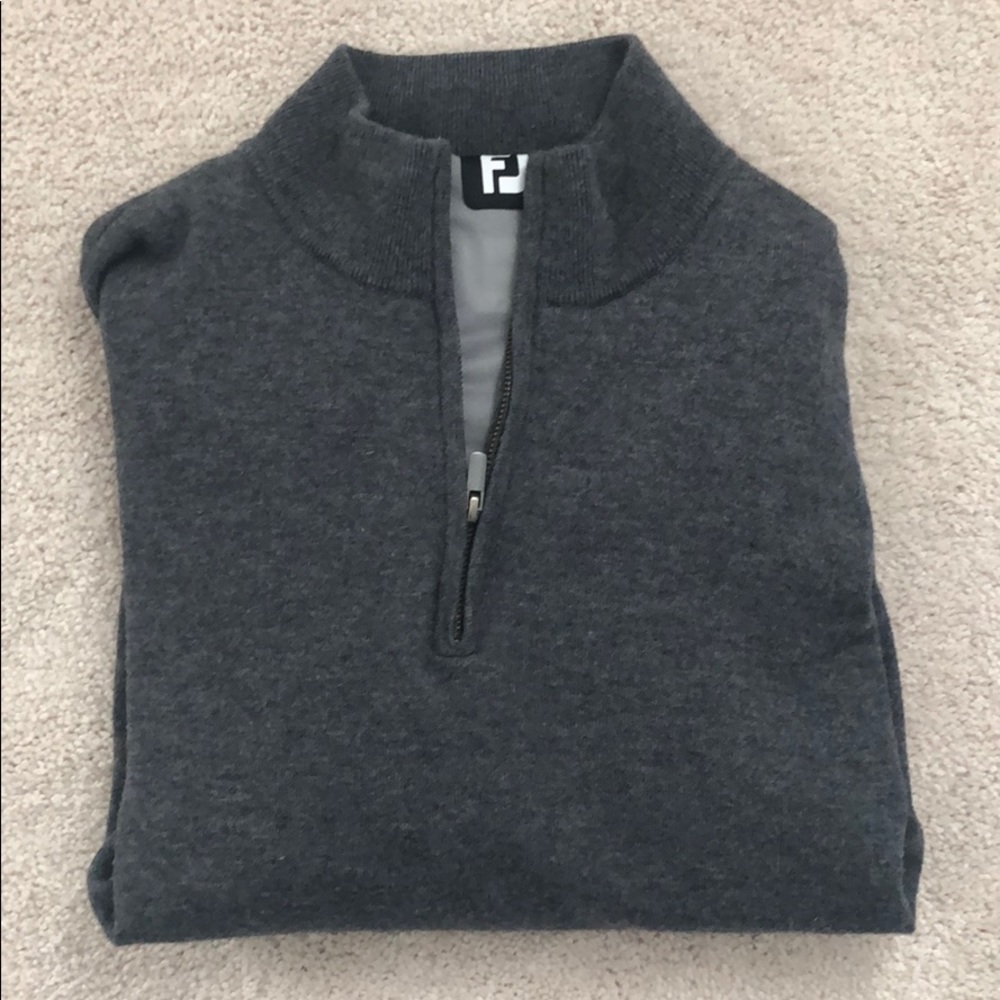 Men’s FootJoy Lined Grey Pullover